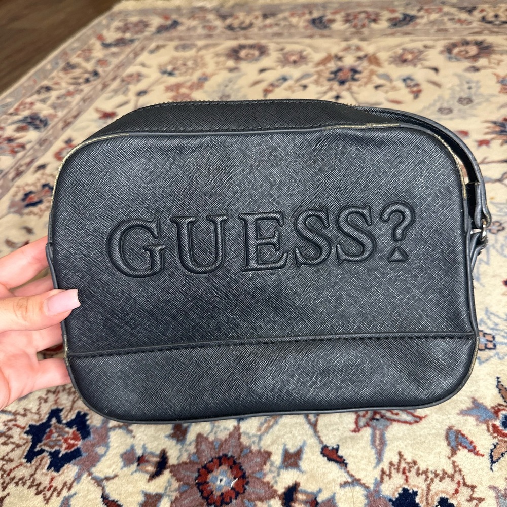GUESS Black Toiletry Bag for Men